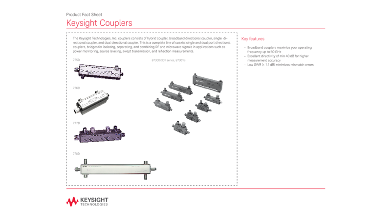773D 同軸方向性結合器、2 GHz〜 18 GHz | キーサイト
